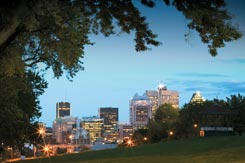 Vista del centro desde el Mont-Royal